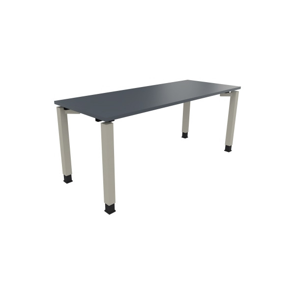 4003969079243 - Schreibtisch All in One 810033582 höhenverstellbar 68-82cm (H) rechteckig lavagrau   silberaluminium 4003969079243 Soennecken