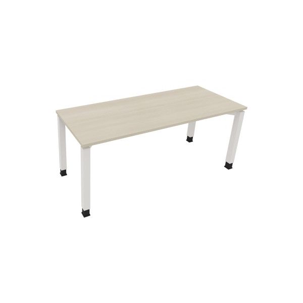 4003969079298 - Schreibtisch All in One 810033672 höhenverstellbar 68-82cm (H) rechteckig akazie hell   verkehrsweiß 4003969079298 Soennecken