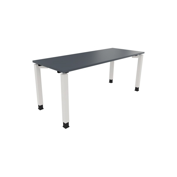 4003969079250 - Schreibtisch All in One 810033682 manuell höhenverstellbar 68-82cm (H) 180x70cm (BxT) rechteckig lavagrau   verkehrsweiß 40