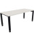 Schreibtisch All in One, manuell höhenverstellbar, 68-82cm (H), 180x80cm (BxT), rechteckig, weiß / anthrazit metallic
