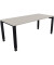 Schreibtisch All in One, manuell höhenverstellbar, 68-82cm (H), 180x80cm (BxT), rechteckig, lichtgrau / anthrazit metallic