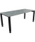 Schreibtisch All in One, manuell höhenverstellbar, 68-82cm (H), 180x80cm (BxT), rechteckig, beton hell / anthrazit metallic