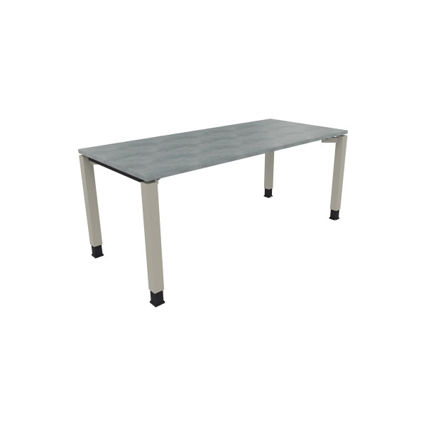 4003969078499 - Schreibtisch All in One 810033883 höhenverstellbar 68-82cm (H) rechteckig beton hell   silberaluminium 4003969078499 Soenneck