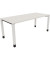 Schreibtisch All in One, manuell höhenverstellbar, 68-82cm (H), 180x80cm (BxT), rechteckig, weiß / weiß
