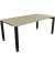 Schreibtisch All in One, manuell höhenverstellbar, 68-82cm (H), 180x90cm (BxT), rechteckig, eiche natur / anthrazit metallic