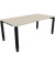 Schreibtisch All in One, manuell höhenverstellbar, 68-82cm (H), 180x90cm (BxT), rechteckig, akazie hell / anthrazit metallic