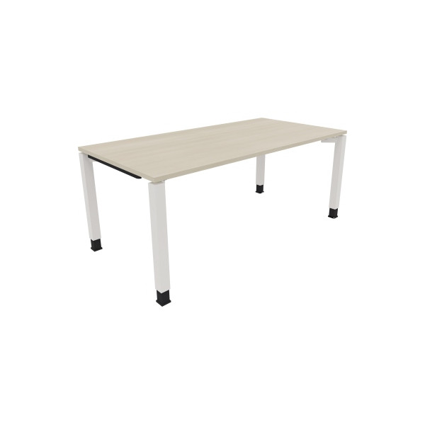 4003969079465 - Schreibtisch All in One 810034272 höhenverstellbar 68-82cm (H) rechteckig akazie hell   verkehrsweiß 4003969079465 Soennecken
