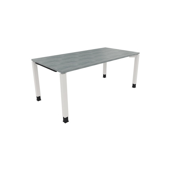 4003969079571 - Schreibtisch All in One 810034283 höhenverstellbar 68-82cm (H) rechteckig beton hell   verkehrsweiß 4003969079571 Soennecken