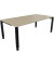 Schreibtisch All in One, manuell h&ouml;henverstellbar, 68-82cm (H), 200x100cm (BxT), rechteckig, eiche natur / anthrazit metallic