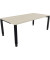 Schreibtisch All in One, manuell höhenverstellbar, 68-82cm (H), 200x100cm (BxT), rechteckig, akazie hell / anthrazit metallic