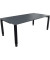 Schreibtisch All in One, manuell h&ouml;henverstellbar, 68-82cm (H), 200x100cm (BxT), rechteckig, lavagrau / anthrazit metallic