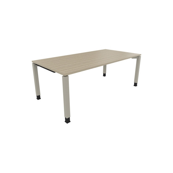 4003969078697 - Schreibtisch All in One 810034471 höhenverstellbar 68-82cm (H) rechteckig eiche natur   silberaluminium 4003969078697 Soennec