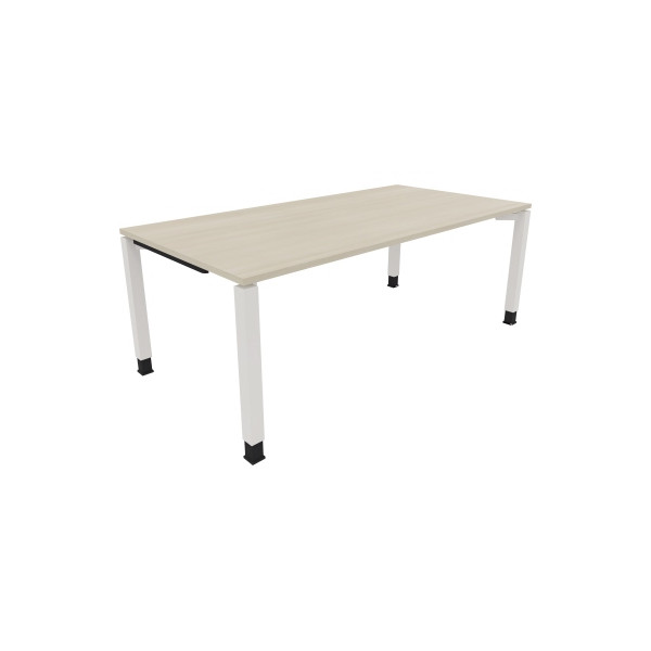 4003969078673 - Schreibtisch All in One 810034572 höhenverstellbar 68-82cm (H) rechteckig akazie hell   verkehrsweiß 4003969078673 Soennecken