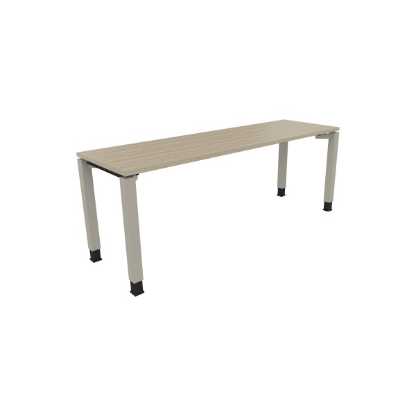 4003969079656 - Schreibtisch All in One 810034771 höhenverstellbar 68-82cm (H) rechteckig eiche natur   silberaluminium 4003969079656 Soennec