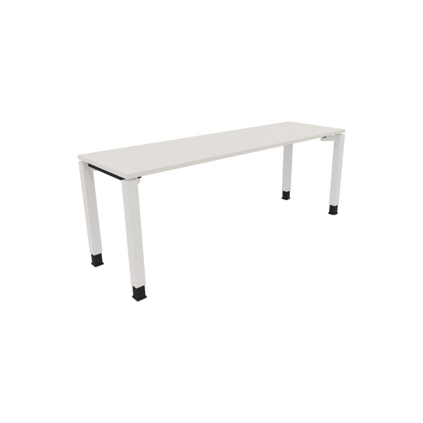 4003969079779 - Schreibtisch All in One 810034801 höhenverstellbar 68-82cm (H) rechteckig diamant weiß   verkehrsweiß 4003969079779 Soennecke