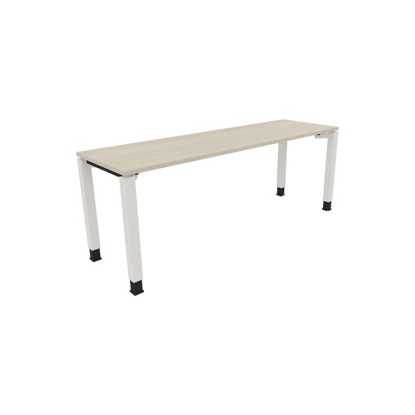 4003969079649 - Schreibtisch All in One 810034872 höhenverstellbar 68-82cm (H) rechteckig akaziehell   verkehrsweiß 4003969079649 Soennecken