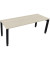 Schreibtisch All in One, manuell höhenverstellbar, 68-82cm (H), 200x70cm (BxT), rechteckig, akazie hell / anthrazit metallic