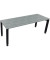 Schreibtisch All in One, manuell h&ouml;henverstellbar, 68-82cm (H), 200x70cm (BxT), rechteckig, beton hell / anthrazit metallic