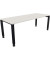 Schreibtisch All in One, manuell höhenverstellbar, 68-82cm (H), 200x80cm (BxT), rechteckig, weiß / anthrazit metallic
