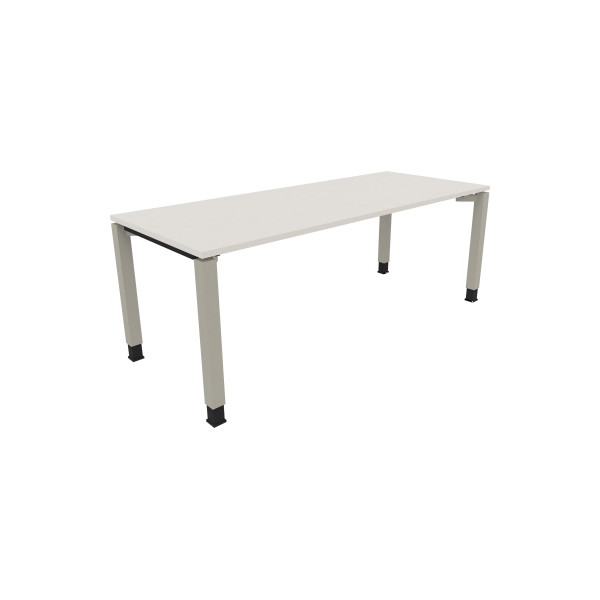 4003969080164 - Schreibtisch All in One 810035301 höhenverstellbar 68-82cm (H) rechteckig diamantweiß   silberaluminium 4003969080164 Soennec