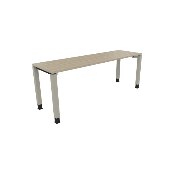 4003969080010 - Schreibtisch All in One 810035371 höhenverstellbar 68-82cm (H) rechteckig eiche natur   silberaluminium 4003969080010 Soennec