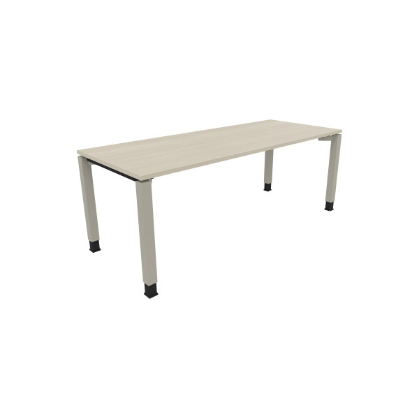 4003969080133 - Schreibtisch All in One 810035372 höhenverstellbar 68-82cm (H) rechteckig akazie hell   silberaluminium 4003969080133 Soennec