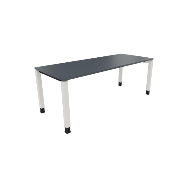 4003969079953 - Schreibtisch All in One 810035482 manuell höhenverstellbar 68-82cm (H) 200x80cm (BxT) rechteckig lavagrau   verkehrsweiß 40