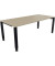 Schreibtisch All in One, manuell höhenverstellbar, 68-82cm (H), 200x90cm (BxT), rechteckig, eiche natur / anthrazit metallic