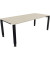 Schreibtisch All in One, manuell höhenverstellbar, 68-82cm (H), 200x90cm (BxT), rechteckig, akazie hell / anthrazit metallic