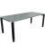 Schreibtisch All in One, manuell höhenverstellbar, 68-82cm (H), 200x90cm (BxT), rechteckig, beton hell / anthrazit metallic