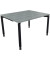 Schreibtisch All in One, manuell höhenverstellbar, 68-82cm (H), 120x100cm (BxT), rechteckig, beton hell / anthrazit metallic