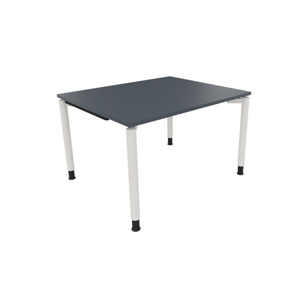 4003969080287 - Schreibtisch All in One 810036082 manuell höhenverstellbar 68-82cm (H) 120x100cm (BxT) rechteckig lavagrau   verkehrsweiß 4