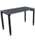 Schreibtisch All in One, manuell höhenverstellbar, 68-82cm (H), 120x60cm (BxT), rechteckig, lavagrau / anthrazit metallic