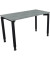 Schreibtisch All in One, manuell höhenverstellbar, 68-82cm (H), 120x60cm (BxT), rechteckig, beton hell / anthrazit metallic
