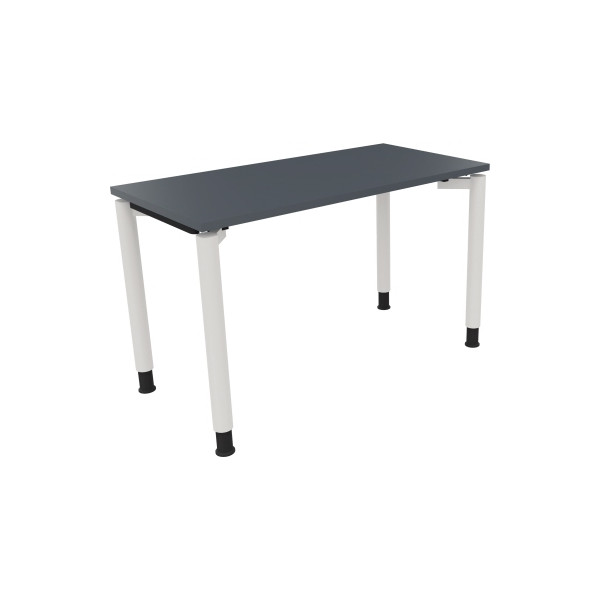 4003969079137 - Schreibtisch All in One 810036382 manuell höhenverstellbar 68-82cm (H) 120x60cm (BxT) rechteckig lavagrau   verkehrsweiß 40