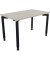 Schreibtisch All in One, manuell höhenverstellbar, 68-82cm (H), 120x70cm (BxT), rechteckig, lichtgrau / anthrazit metallic