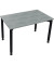Schreibtisch All in One, manuell höhenverstellbar, 68-82cm (H), 120x70cm (BxT), rechteckig, beton hell / anthrazit metallic