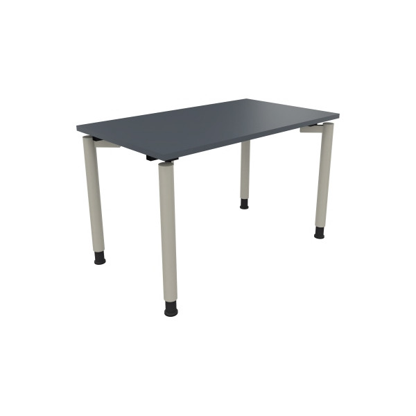4003969080485 - Schreibtisch All in One 810036582 höhenverstellbar 68-82cm (H) rechteckig lavagrau   silberaluminium 4003969080485 Soennecken