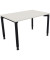 Schreibtisch All in One, manuell höhenverstellbar, 68-82cm (H), 120x80cm (BxT), rechteckig, weiß / anthrazit metallic
