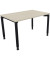 Schreibtisch All in One, manuell höhenverstellbar, 68-82cm (H), 120x80cm (BxT), rechteckig, akazie hell / anthrazit metallic