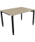 Schreibtisch All in One, manuell höhenverstellbar, 68-82cm (H), 120x90cm (BxT), rechteckig, eiche natur / anthrazit metallic