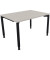 Schreibtisch All in One, manuell höhenverstellbar, 68-82cm (H), 120x90cm (BxT), rechteckig, lichtgrau / anthrazit metallic