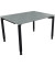 Schreibtisch All in One, manuell höhenverstellbar, 68-82cm (H), 120x90cm (BxT), rechteckig, beton hell / anthrazit metallic