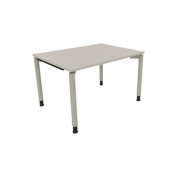 4003969080942 - Schreibtisch All in One 810037181 höhenverstellbar 68-82cm (H) rechteckig lichtgrau   silberaluminium 4003969080942 Soennecke