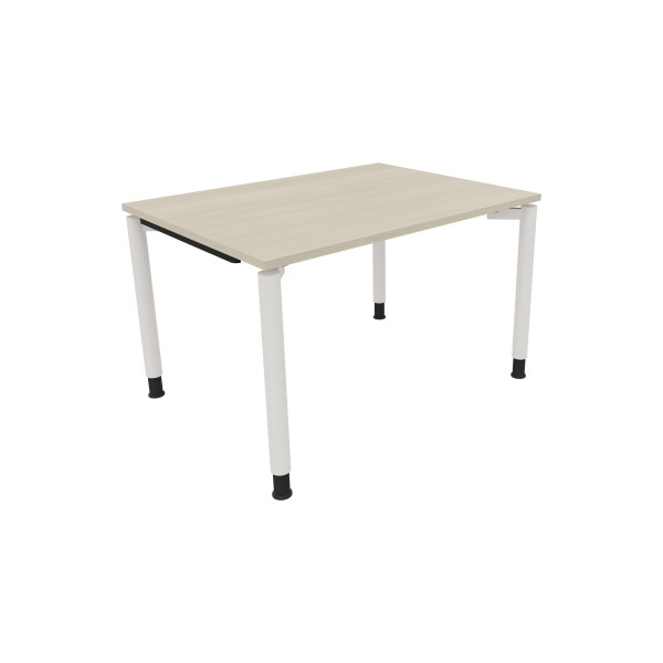 4003969081024 - Schreibtisch All in One 810037272 höhenverstellbar 68-82cm (H) rechteckig akazie hell   verkehrsweiß 4003969081024 Soennecken