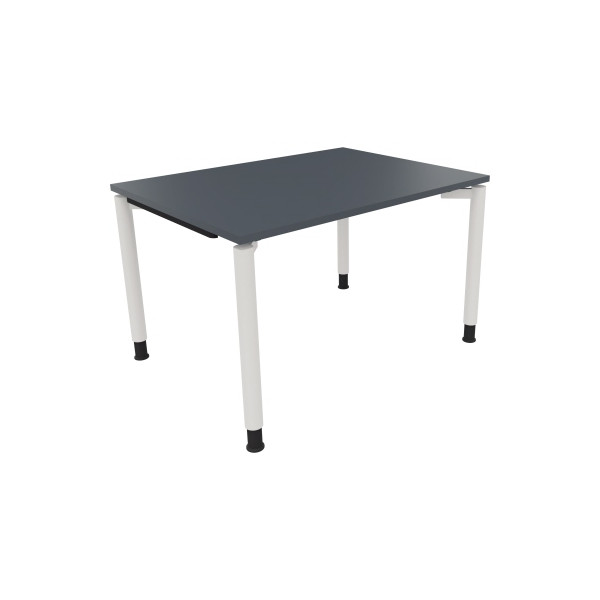 4003969080911 - Schreibtisch All in One 810037282 manuell höhenverstellbar 68-82cm (H) 120x90cm (BxT) rechteckig lavagrau   verkehrsweiß 40