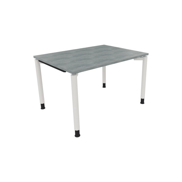 4003969080959 - Schreibtisch All in One 810037283 höhenverstellbar 68-82cm (H) rechteckig beton hell   verkehrsweiß 4003969080959 Soennecken