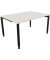 Schreibtisch All in One, manuell höhenverstellbar, 68-82cm (H), 140x100cm (BxT), rechteckig, weiß / anthrazit metallic