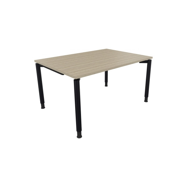 4003969080720 - Schreibtisch All in One 810037371 höhenverstellbar 68-82cm (H) rechteckig eiche natur   anthrazitmetallic 4003969080720 Soenn