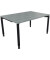 Schreibtisch All in One, manuell höhenverstellbar, 68-82cm (H), 140x100cm (BxT), rechteckig, beton hell / anthrazit metallic